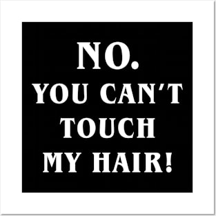 No you can't touch my hair Posters and Art